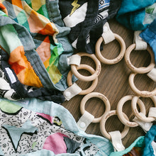 Load image into Gallery viewer, Blanket teether prints laid out