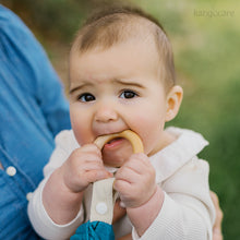 Load image into Gallery viewer, Baby chewing on a blanket teether
