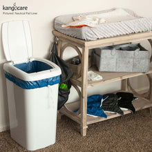 Load image into Gallery viewer, Nautical Blue Kanga Care Pail Liner in a diaper pail sitting next to a changing table in a nursery