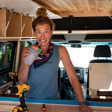 Load image into Gallery viewer, SiliPint with lid and straw lifestyle