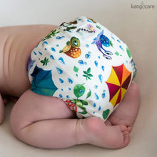 Load image into Gallery viewer, Sunshower Rumparooz One Size Cloth Diaper on a sleeping baby
