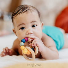 Load image into Gallery viewer, Baby holding a Mod Teething Ring in their mouth