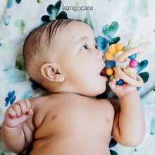 Load image into Gallery viewer, Baby holding a Mod Teething Ring in their mouth
