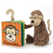 Load image into Gallery viewer, Jellycat Library :: If I Were a Monkey (6" Board Book) and Monkey
