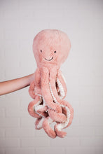 Load image into Gallery viewer, Jellycat Odell Octopus Large held with tentacles hanging down