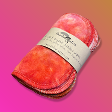 Load image into Gallery viewer, Rainbow Waters Tie Dye Organic Bamboo Cloth Wipes - Dragon :: 6 pack