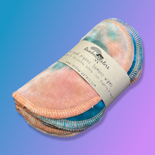 Load image into Gallery viewer, Rainbow Waters Tie Dye Organic Bamboo Cloth Wipes - Unicorn :: 6 pack