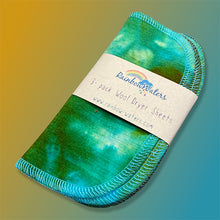 Load image into Gallery viewer, Rainbow Waters Tie Dye Wool Dryer Sheets :: Earth