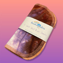 Load image into Gallery viewer, Rainbow Waters Tie Dye Wool Dryer Sheets :: Rust