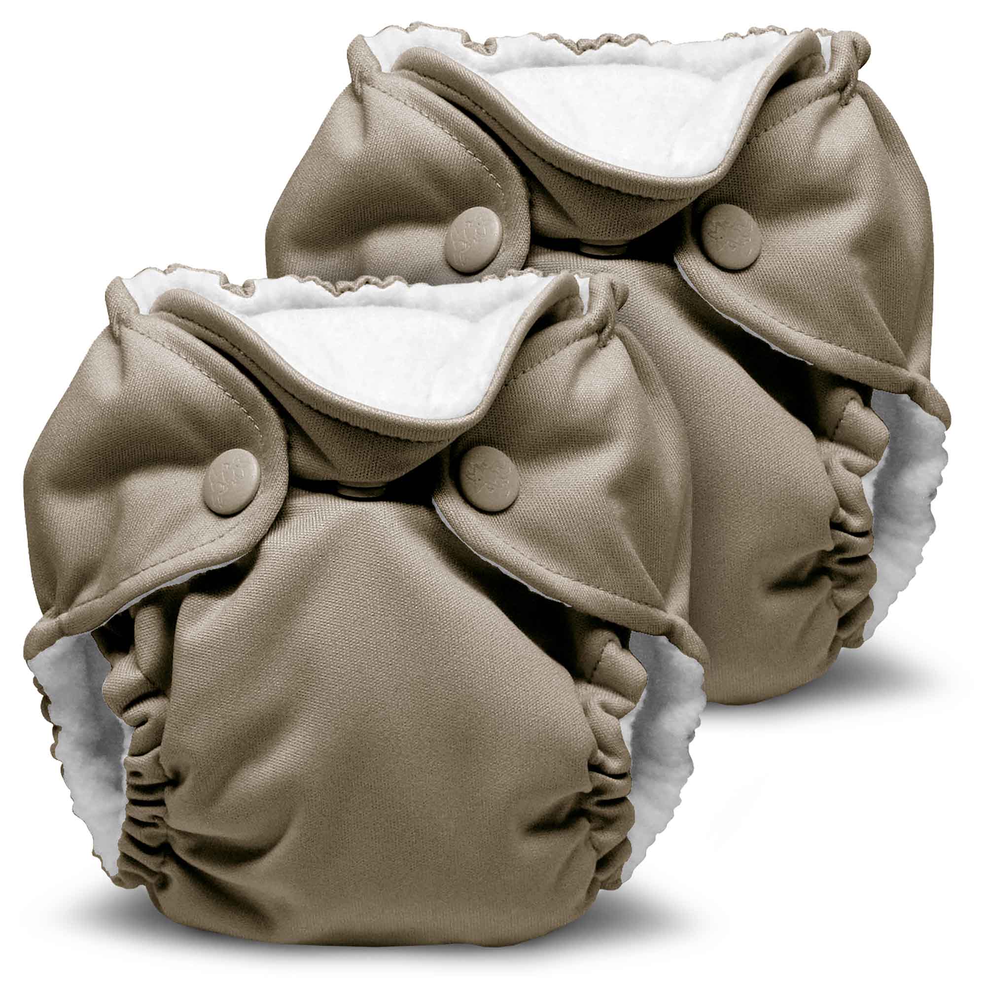 Lil Joey All In One Cloth Diaper (2 pk) - Pebble Tan
