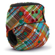 Load image into Gallery viewer, Colorful plaid patterned Rumparooz One Size Cloth Diaper
