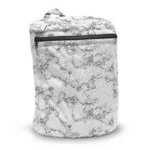Load image into Gallery viewer, Kanga Care Wet Bag for cloth diapers in print Polished with a black zipper and top handle, shown on a clean white background.
