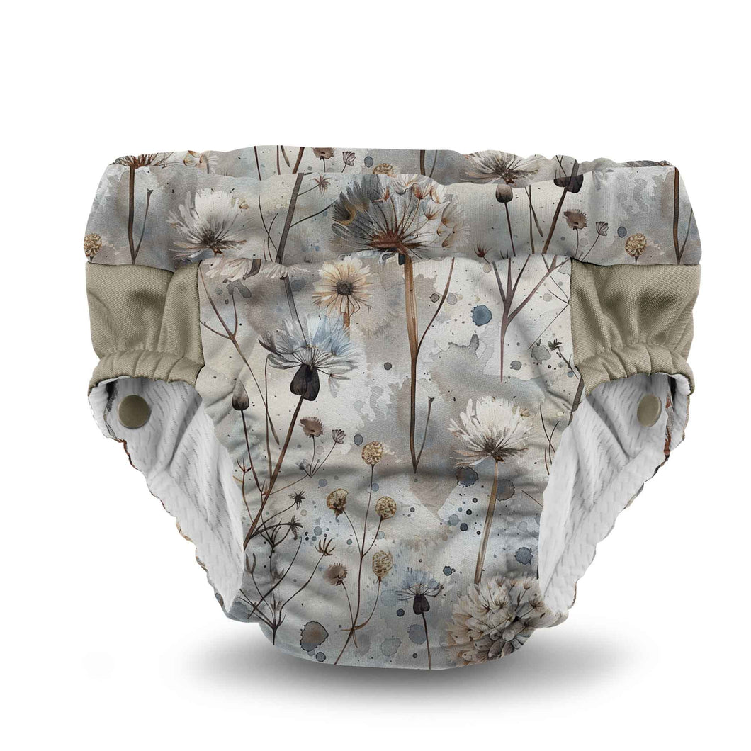 Wishwood Dandelion Print Collection Lil Learnerz Training Pants & Swim Diapers by Kanga Care