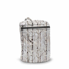 Load image into Gallery viewer, Kanga Care Wet Bag mini for Cloth Diapers in Christmas print called Aspenglow with aspen trees during fall on a white background

