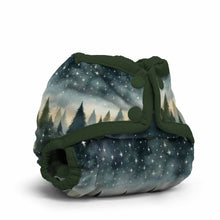 Load image into Gallery viewer, Rumparooz Newborn Cloth Diaper Cover by Kanga Care in Stargazing with a mystical forest and stars
