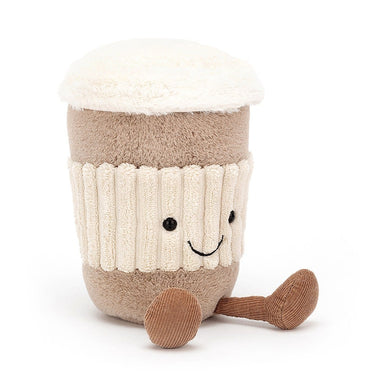 Jellycat Amuseable Coffee-To-Go seated diagonal view