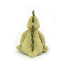 Load image into Gallery viewer, Jellycat Bashful Dino seated rear view
