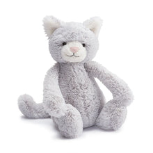 Load image into Gallery viewer, Jellycat Bashful Grey Kitty seated front view
