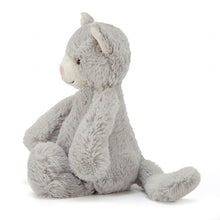 Load image into Gallery viewer, Jellycat Bashful Grey Kitty seated side view

