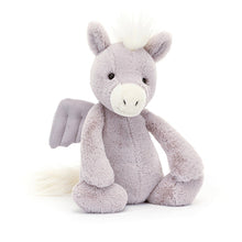 Load image into Gallery viewer, Jellycat Bashful Pegasus seated front view
