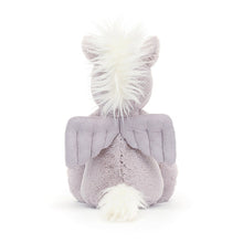 Load image into Gallery viewer, Jellycat Bashful Pegasus seated reav view
