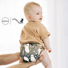 Load image into Gallery viewer, Baby wearing Boo Rumparooz One Size Pocket Cloth Diaper 
