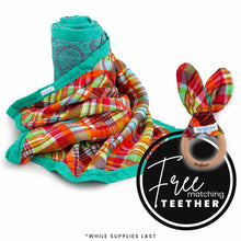 Load image into Gallery viewer, Kanga Care Bamboo Muslin Blanket - Forever: Quinn (reversible)
