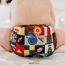 Load image into Gallery viewer, Kanga Care Rumparooz One Size Pocket Cloth Diaper in geometric Nutcracker print Hans
