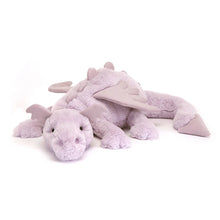 Load image into Gallery viewer, Jellycat Lavender Dragon front view
