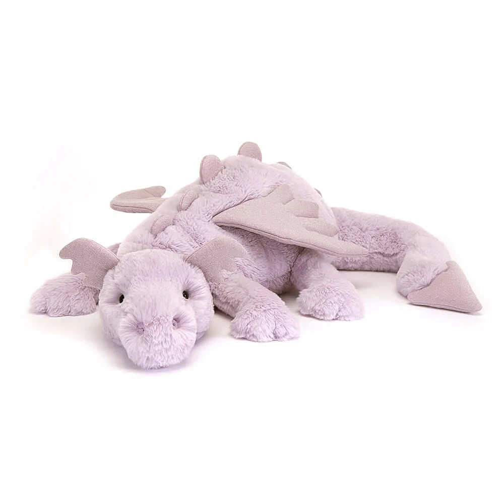 Jellycat Lavender Dragon front view