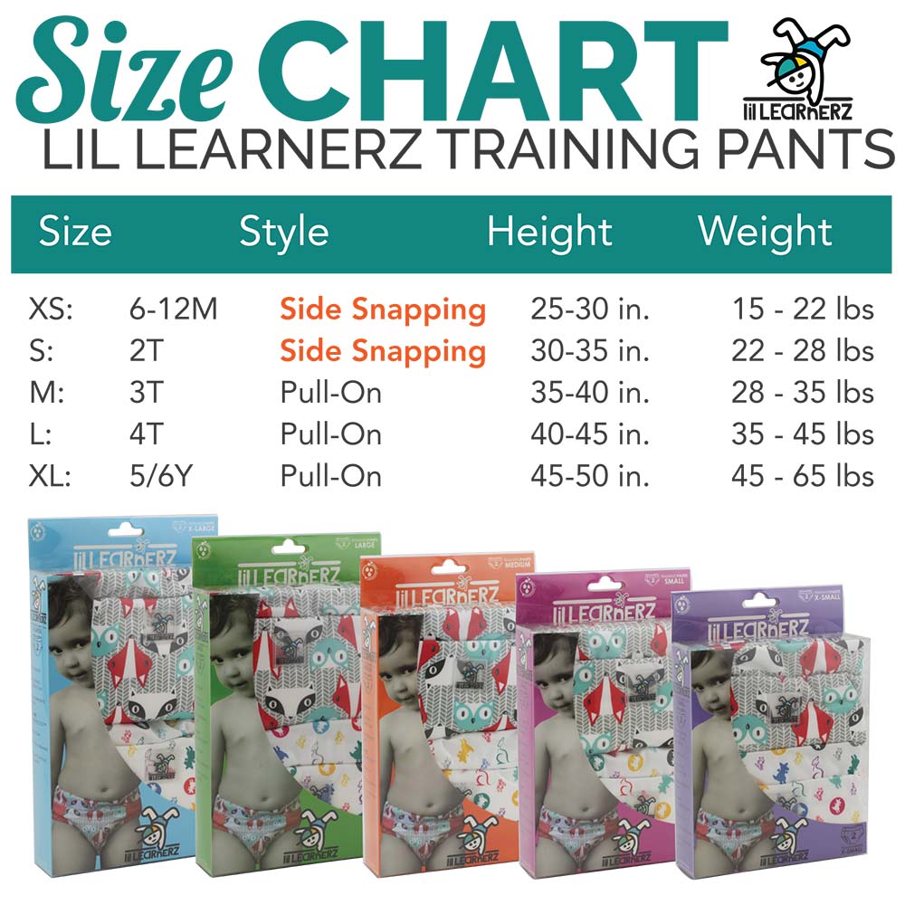 Lil Learnerz Training Pants (2pk) - Lava & Soar