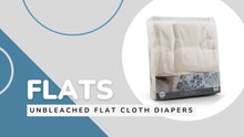 Load and play video in Gallery viewer, Kanga Care Cotton Bamboo Flat Cloth Diaper

