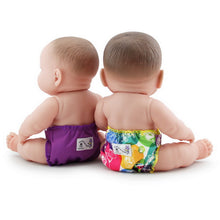Load image into Gallery viewer, Doll Diapers - tokiCorno &amp; Orchid back view
