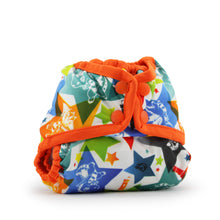 Load image into Gallery viewer, Dragons Fly (Poppy trim) Rumparooz Newborn Cloth Diaper Cover - Snap

