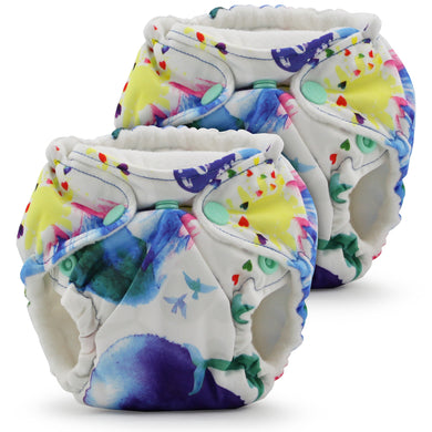 Lil Joey All In One Cloth Diaper (2 pk) - Lava