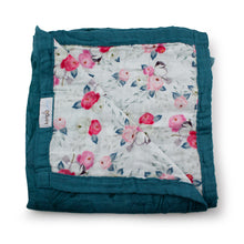 Load image into Gallery viewer, Lily Baby blanket top side

