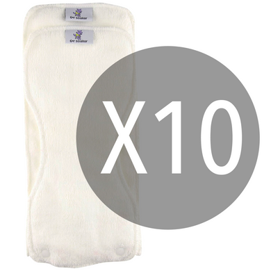 10 Pack 6r Microfiber Soakers For Rumparooz One Size Cloth Diapers | Kanga Care