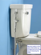 Load image into Gallery viewer, Diaper Sprayer attached to a toilet
