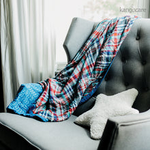 Load image into Gallery viewer, Billy Forever Blanket laying over a chair
