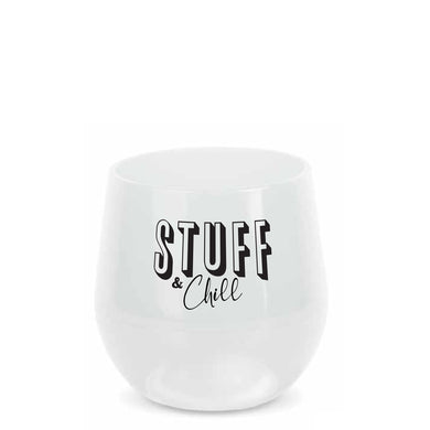 Kanga Care SiliPint Sipper :: Frosted White, front view: Stuff and chill