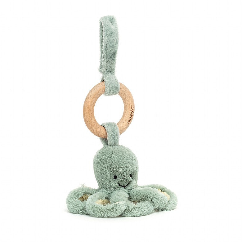 Jellycat Odyssey Octopus Wooden Ring Toy (4