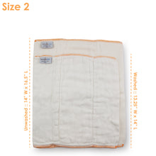 Load image into Gallery viewer, Kanga Care Bamboo Prefold Cloth Diapers (6pk) - Size 2 : Infant
