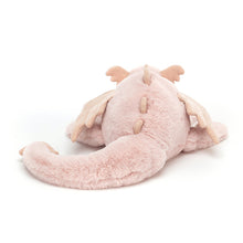 Load image into Gallery viewer, Jellycat Rose Dragon Medium rear view
