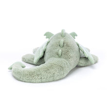 Load image into Gallery viewer, Jellycat Sage Dragon Medium rear view
