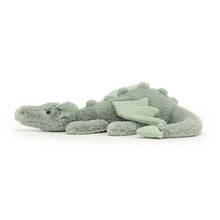 Load image into Gallery viewer, Jellycat Sage Dragon Little side view
