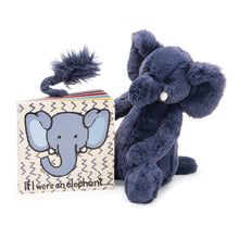Load image into Gallery viewer, Jellycat Library :: If I Were an Elephant (6&quot; Board Book) pictured Jellycat elephant
