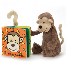 Load image into Gallery viewer, Jellycat Library :: If I Were a Monkey (6&quot; Board Book) and Monkey
