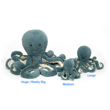 Load image into Gallery viewer, Jellycat Storm Octopus all sizes front view
