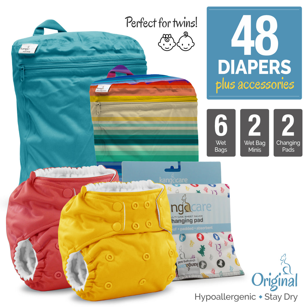 Twins Cloth Diaper Bundle - Original :: 48 pack+