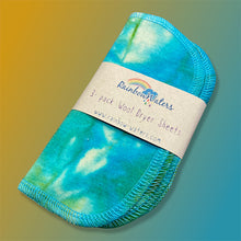 Load image into Gallery viewer, Rainbow Waters Tie Dye Wool Dryer Sheets :: Earth
